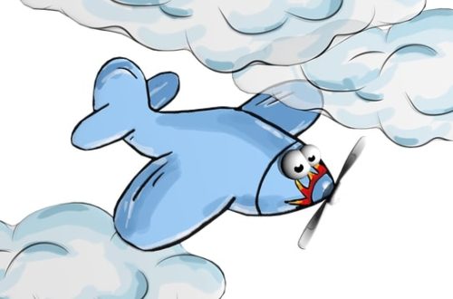 Plane Cartoon Drawing